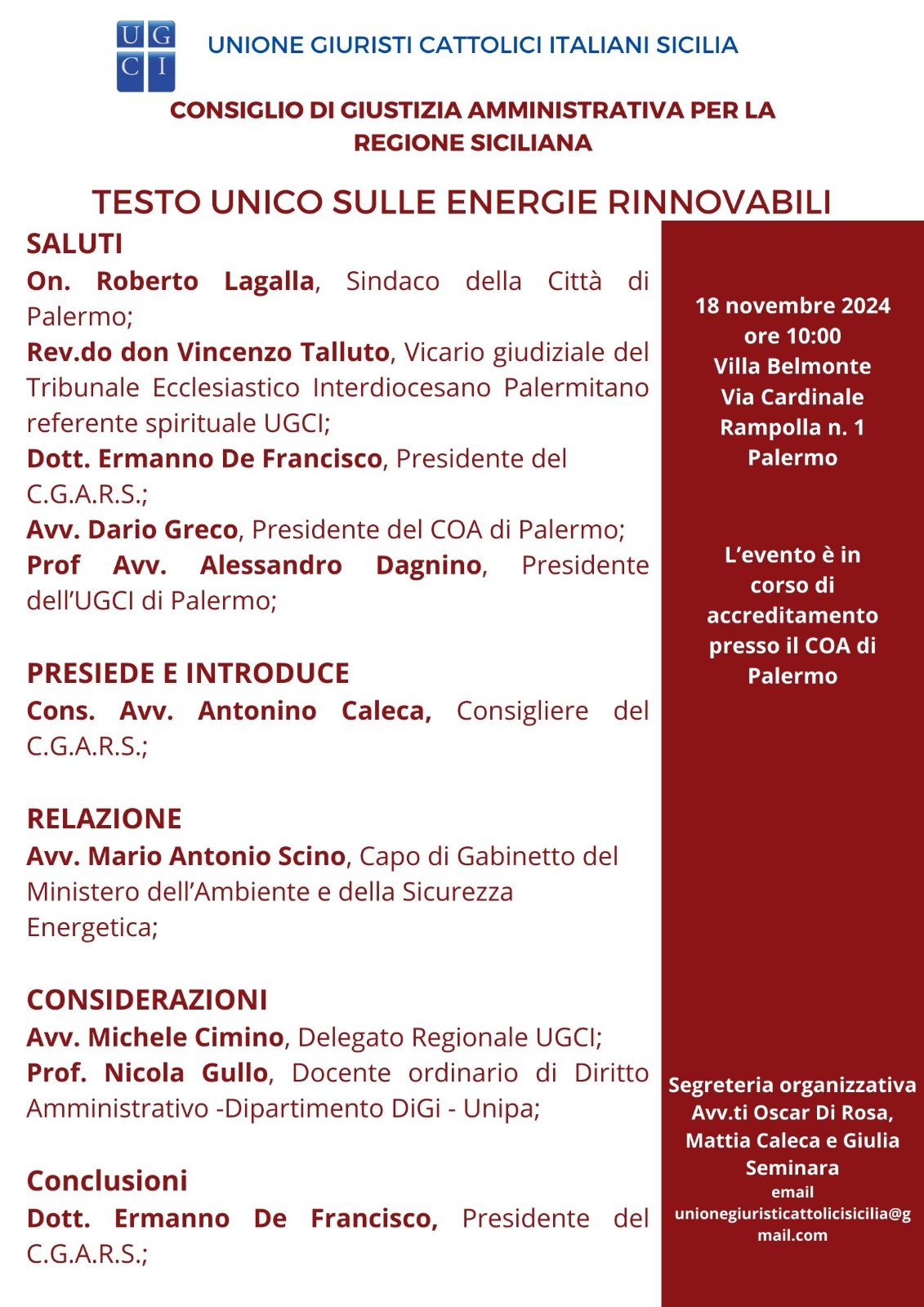 Testo unico sulle energie rinnovabili - CGA Sicilia